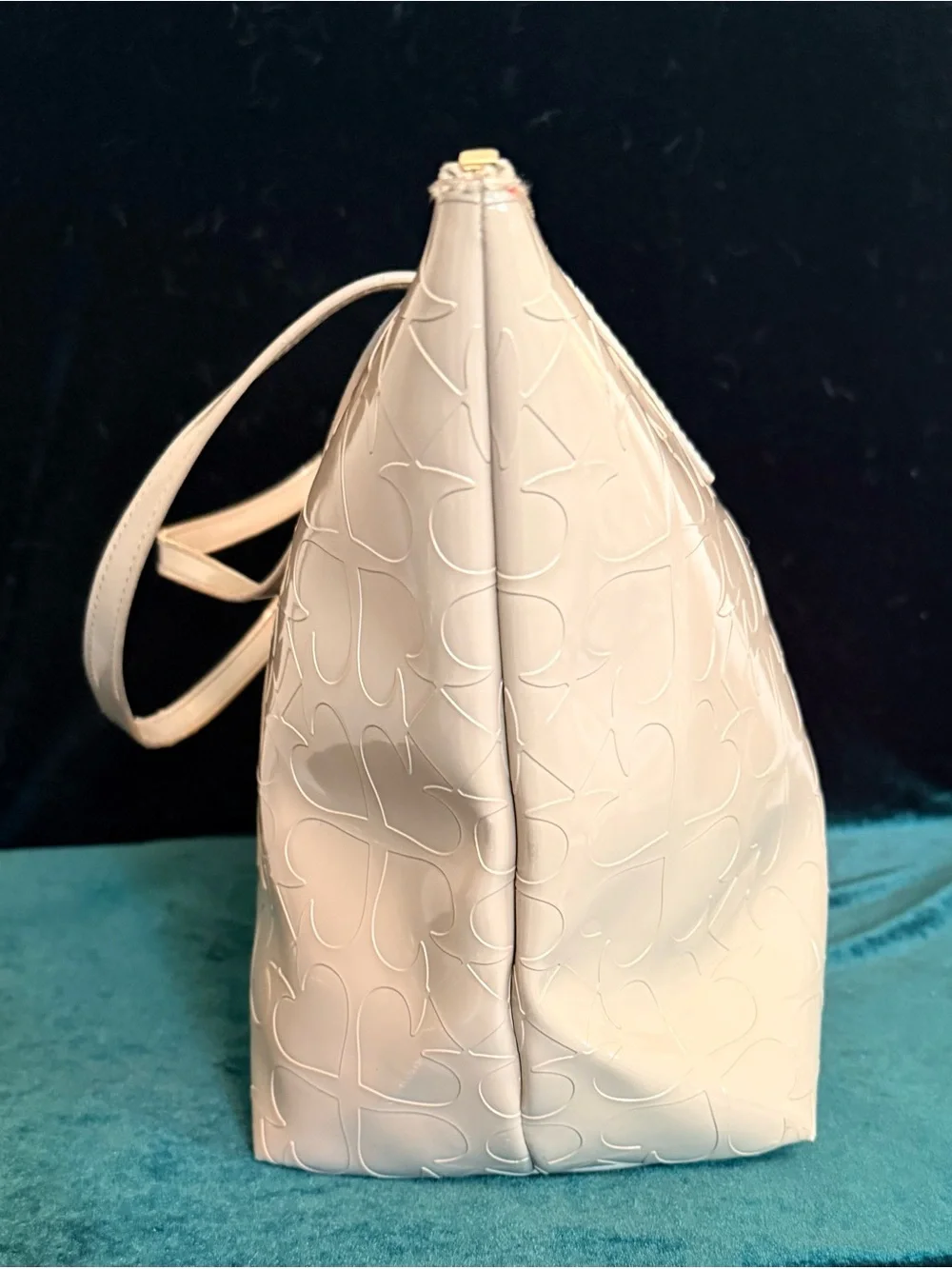 kate spade Patent Embossed Pale grey Tote